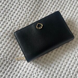 Kate Spade Black Wallet with Gold Accent
